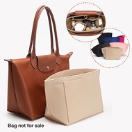 Makeup Organizer Insert Bag for Longchamp Le Pliage Tote Liner Bag Made of Felt Cloth  Penyusun Sole