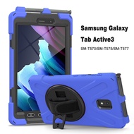 เคส Samsung Galaxy Tab Active3 8 2020 [360หมุนได้ SM-T570 T575 T577 8นิ้วเคสปลอดภัยสำหรับเด็กพร้อมสายคล้องไหล่