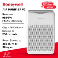 Honeywell Air Purifier for Home 4 Stage Filtration Covers 36 m² High Efficiency Pre-Filter H13 HEPA Filter Activated Carbon Filter Removes 99.99% Pollutants &amp; Micro Allergens - Air touch V2