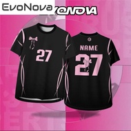 EvoNova COQUETTE RIBBON Jersey Coquette Tshirt Ribbon Bow Baju jersi Microfiber Quick Dry Lengan Pen