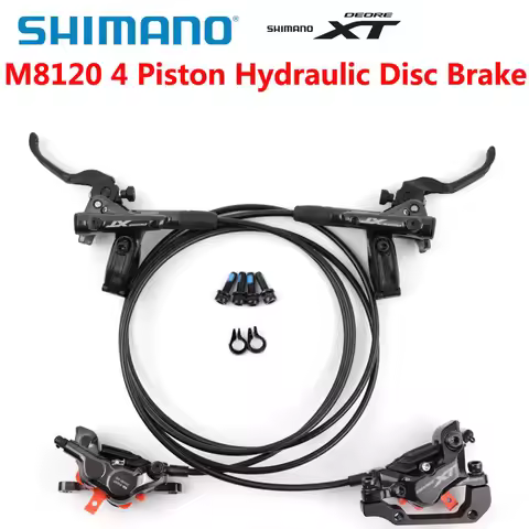 Shimano DEORE XT M8120 Brake 4 Piston MTB Hydraulic Disc Brake BL M8100 & BR M8120 800/900MM-1600MM 