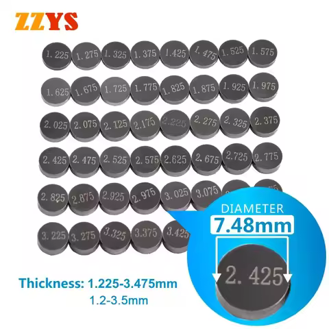 5pc 7.48mm Motorcycle Adjustable Valve Gasket Shim Pad Kit For Yamaha YZ250F YZ250 WR250 WR250F YZF7
