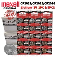 [Wholesale Price] Original Maxell CR2032 CR2025 CR2016 Made in Japan 3V Lithium Button Cell Battery
