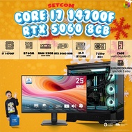 SETCOM (DDR5) + MONITOR BONMECOM2 ครบเซ็ตพร้อมจอ / CPU i7 14700F / RTX 5060 8GB / Case เลือกแบบได้นะ