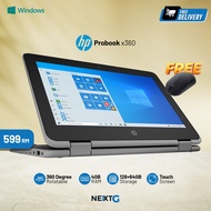 HP ProBook x360  12-inch 2-in-1 Convertible HD Touch-screen Laptop PC  Intel N3450 Quad-Core 200 GB 