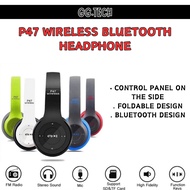 P47 Wireless Bluetooth Headphones Headset P47 Fon Kepala Gaming Wireless Headset Over Ear Headphone