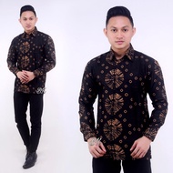 Batik kemeja lengan panjang batik cowok batik pria dewasa batik bige size m l xl xxl baju pria resmi