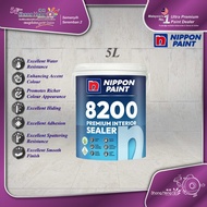 5L Nippon Paint 8200 Premium Interior Sealer (Wall Sealer | Undercoat)