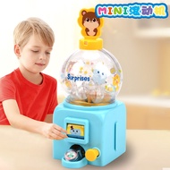 Children Educational Mini Lottery Roller Toy Manual Rocking Music Gashapon Machine Desktop Toy Gift