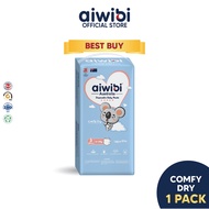 Aiwibi Baby Comfy Dry Diapers Tape & Pants - NB/S/M/L/XL/XXL/XXXL (1 Pack)