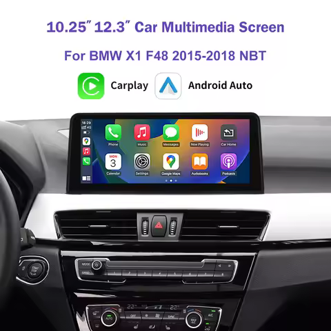 1920*720 Multimedia Touch Screen For BMW X1 F48 2015-2018 Android Auto NBT System Wireless Carplay