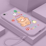 For Vivo Y81 Y81i Y83 y53 y55 v5s v5 vivo y71 y71i y71a phone case Soft shock protection rear cover New Design Happy Bear