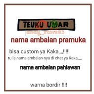 nama bordir ambalan Pramuka pahlawan