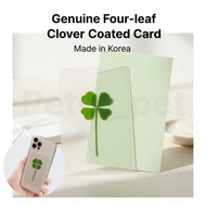 REAL Genuine Four-leaf Clover Coated Card SET | Lucky 4 leaf Clover | For gifts, Thank you gift | Mo