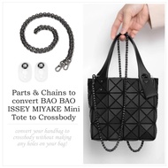 Convert BAO BAO ISSEY MIYAKE Mini Tote to Crossbody. Parts and Chains