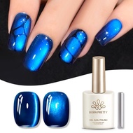 BORN PRETTY 15ml Gems Blue Cat Eyes Magnetic Nail Gel Polish Super Shine Christmas With Magnet Gel M