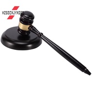 Wooden judge's gavel auction hammer with sound block for attorney judge auction handwork
