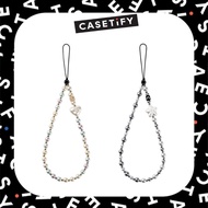 【Phone Strap】CASETiFY Pearl Phone Strap Charm - Universal Phone Lanyard Convertible Neck Strap Phone