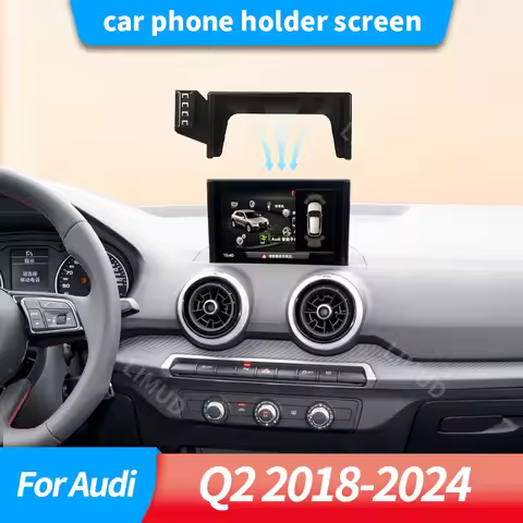 Car phone holder screen base For Audi Q2 2018 2019 2020 2021 2022 2023 2024 snap-on design - install