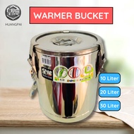 10L/20L/30L Stainless Steel Insulated Stock Soup Rice Barrel Food Cooler Warmer Drink Container Dispenser
