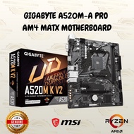 [GIgabyte A520M K V2 AM4] M-ATX MOTHERBAORD Combo Deal RYZEN/5500/5600/5600G/5600X/5700X/5700G