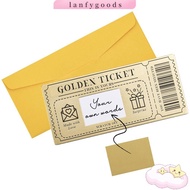 LANFYGOODSS Golden Ticket Scratch- Card,  Scratch  Ticket Concert Ticket,  Raffle Gift Party Favor w