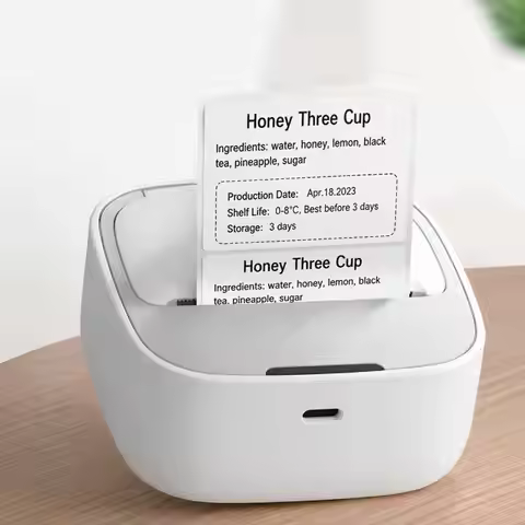 Rongta Bluetooth Thermal Shipping Label Printer: 1x2 Wireless Label Maker for Small Business