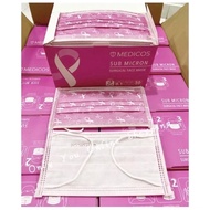 Medicos limited edition pink ribbon 3PLY face mask 50pcs