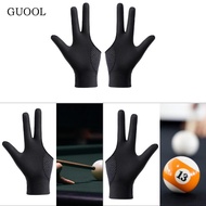 GUOOL Billiards Glove 3 Fingers Pool Cue Mitt Nonslip Snooker Accessory Portable Lightweight Profess