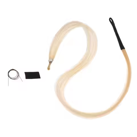 Genuine Mongolian Horse Tail Hair Musical Instrument Erhu Bow Horse Hair Parts for Any Size Violin V