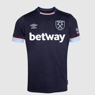 เสื้อกีฬาแขนสั้น ลายทีมชาติฟุตบอล West Ham United 2021-2022 ชุดเยือน