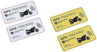 ICYSTOR 2/3pcs Warning lable GPS TRACKING Alarm system sticker Anti-Theft sticker reflective vinyl sticker for car motocrclye bike