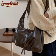 Women's PU Tote Bag Crossbody Large Capacity Daily Use Comel Muat Handphone Zipper Closure Chain Str