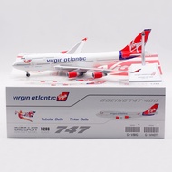 Ready Stock Airplane Jcwings 1: 200 Alloy Airplane Model Virgin Airlines Boeing B747-400 G-VBIG