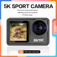 CERASTES Action Camera 5K 4K 60FPS EIS Interchangeable 48MP Zoom Electronic Stabilizer Camera WiFi Action Camera for Vlog