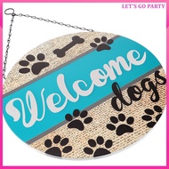Decoration Fall Dog Please Sign Door Welcome Front of The  uiran