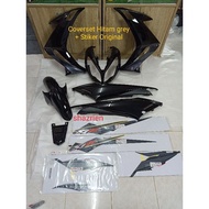 COVERSET X1R HITAM GREY + STIKER
