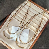 Crystal Tiger Eye Strong Light Shell High Quality Necklace Retro Artificial Chinese Pearl Clavicle D