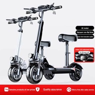 MONSPRIN Q8 Adult Electric Scooter Electric Bicycle, 480WMotor, 10-Inch Tubeless Tires, IP54 Waterpr