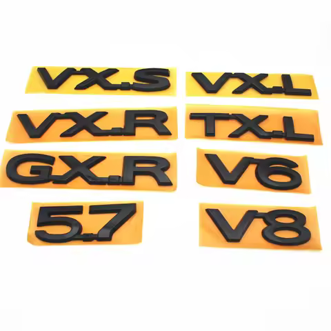 for Car Styling silver V6 V8 5.7 GXR VXR TXL VXL VXS Emblem black refit logo Toyota Land Cruiser Pra