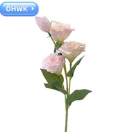 OHWK Artificial Lisianthus Flowers, Large Size Simulation Design Artificial Eustoma Grandiflorum Ros