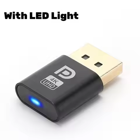 4K DPVirtual Display DDC Dummy Plug EDID Display Emulator Adapter 3060 Dedicated False Display With 