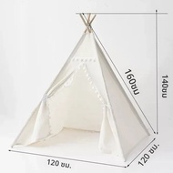 1.35M เด็กเต็นท์ Play House Wigwam สําหรับเด็กแบบพกพาเด็ก Tipi เต็นท์ Teepee เด็กวัยหัดเดิน Ball PIT