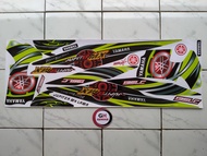 Striping motor jupiter mx old variasi hitam-hijau