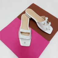 Annel Jenny in White - 1 inch Heels Sandals