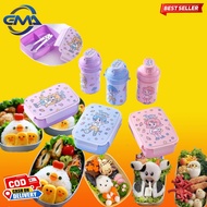 paket Tempat Makan Botol minum Bekal anak Lunch Box Koper Hamburger Kotak Makan Unik Lunch box set