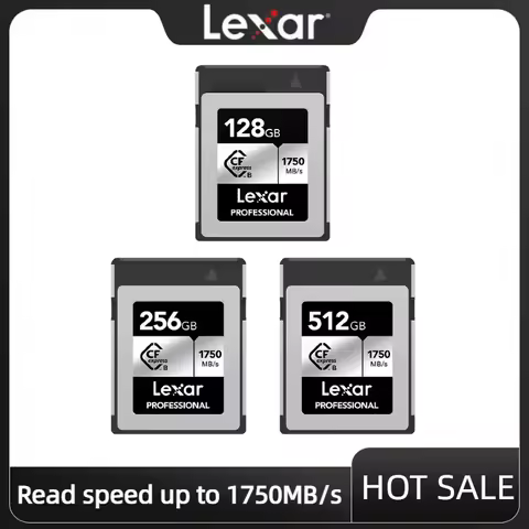 Lexar CFexpress Type B Silver Card 128GB 256GB 512GB CF Express Digital Memory Card for RAW 4K Video