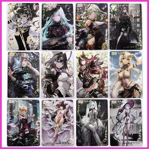 Anime Goddess Story Rare SSR Reflections Flash Cards Altria Pendragon Nahida Toys for boys Collectib