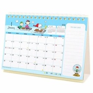 PEANUTS Snoopy 史努比 日版 家居 桌上 座檯 月曆 線圈 行事曆 記事 日曆 2021 年曆 (日本假期) 史奴比 史諾比