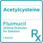 FLUIMUCIL Acetylcysteine 200mg Granules for Solution [PRESCRIPTION REQUIRED]